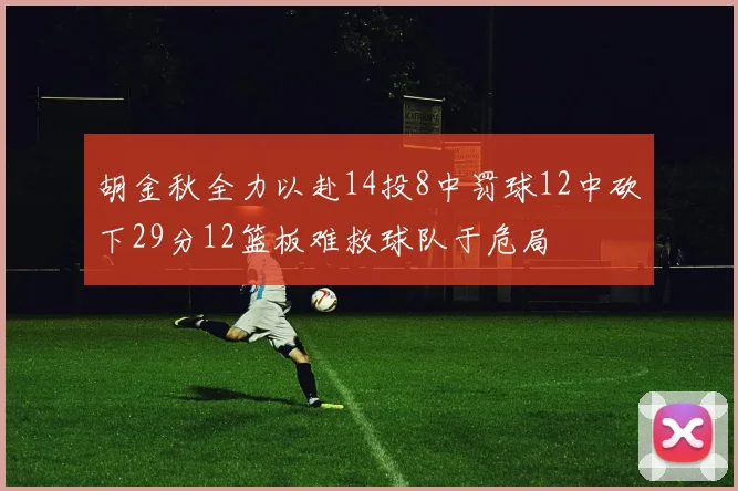 胡金秋全力以赴14投8中罚球12中砍下29分12篮板难救球队于危局