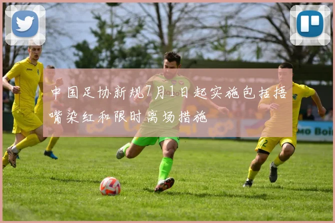 中国足协新规7月1日起实施包括捂嘴染红和限时离场措施